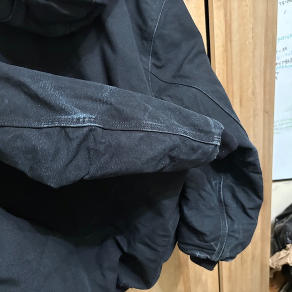 Carhartt Jacket Mens XL J140 Black UFCW Union Quilted Flannel Lined USA Made - Picture 13 of 14